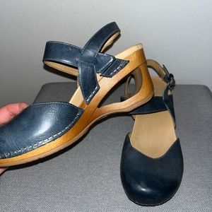Navy Dansko Clogs